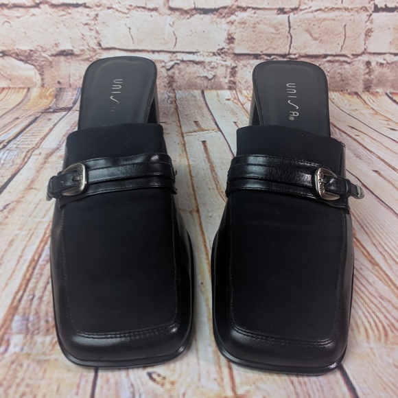Womens Unisa Black Mules - Picture 1 of 7